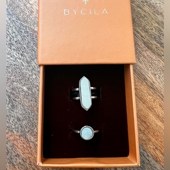 Jewelry - Selenite crystal rings. New! Size 6